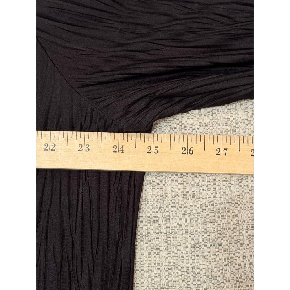 BEAT Women's Black Pleated Look Long Sleeve Button Up Cardigan Plus Size 4X - Picture 6 of 9